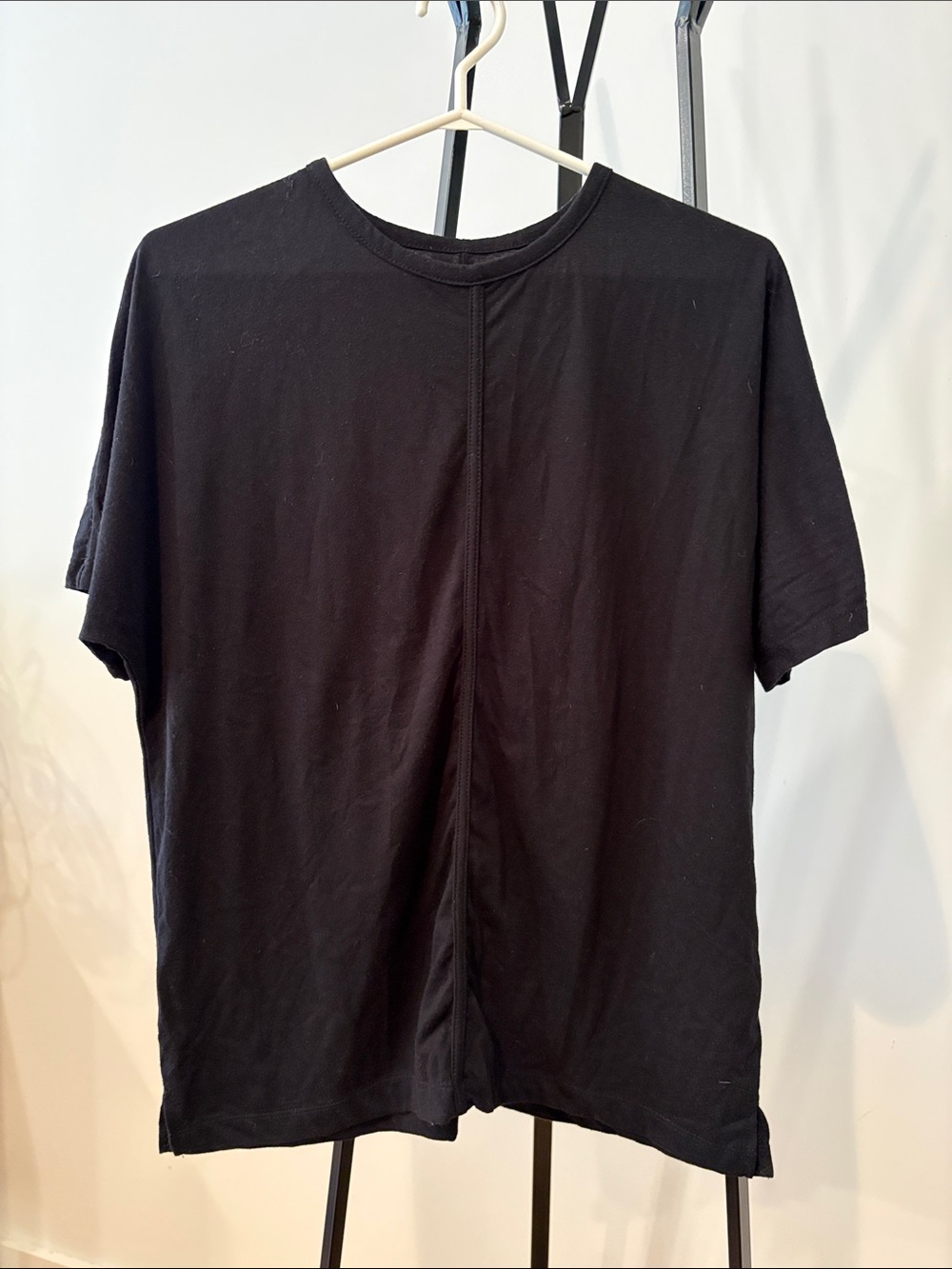 Classic Black Short-Sleeve Crew Neck Tee